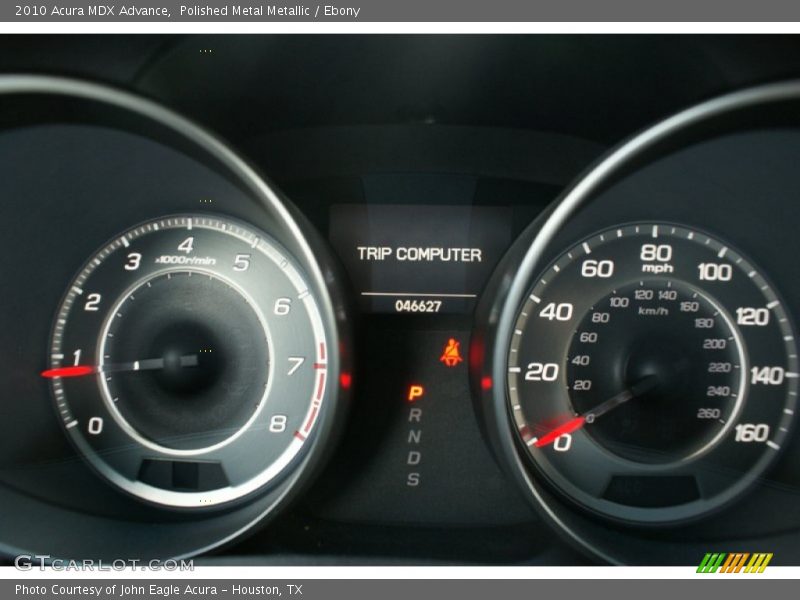 Polished Metal Metallic / Ebony 2010 Acura MDX Advance