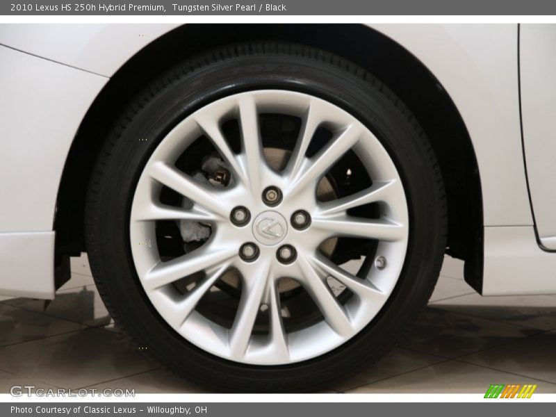Tungsten Silver Pearl / Black 2010 Lexus HS 250h Hybrid Premium