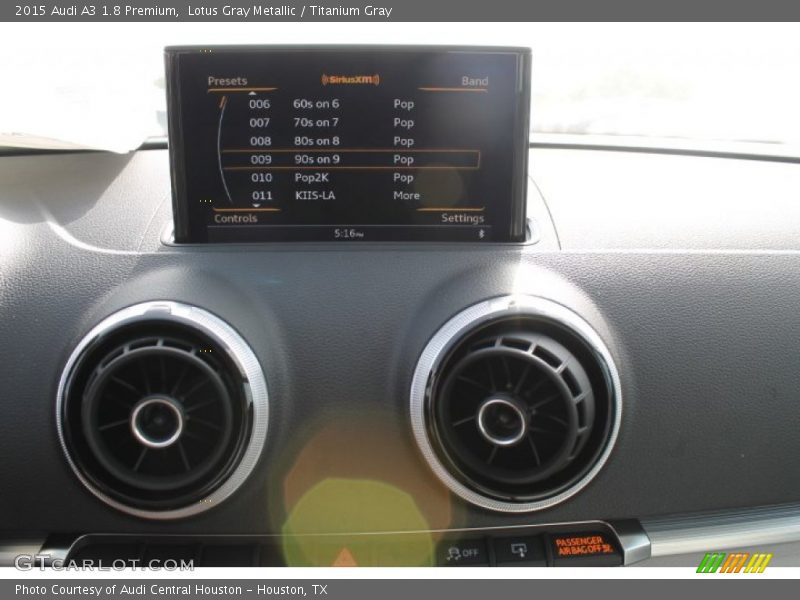 Lotus Gray Metallic / Titanium Gray 2015 Audi A3 1.8 Premium