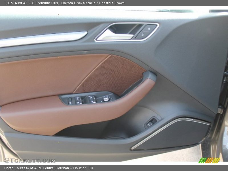 Dakota Gray Metallic / Chestnut Brown 2015 Audi A3 1.8 Premium Plus