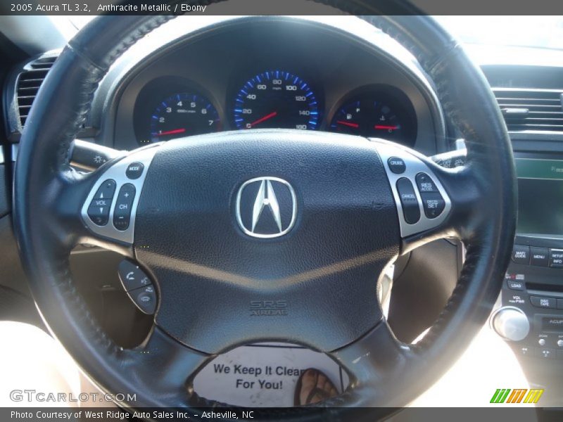 Anthracite Metallic / Ebony 2005 Acura TL 3.2