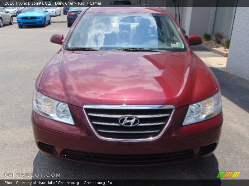 Dark Cherry Red / Camel 2010 Hyundai Sonata GLS