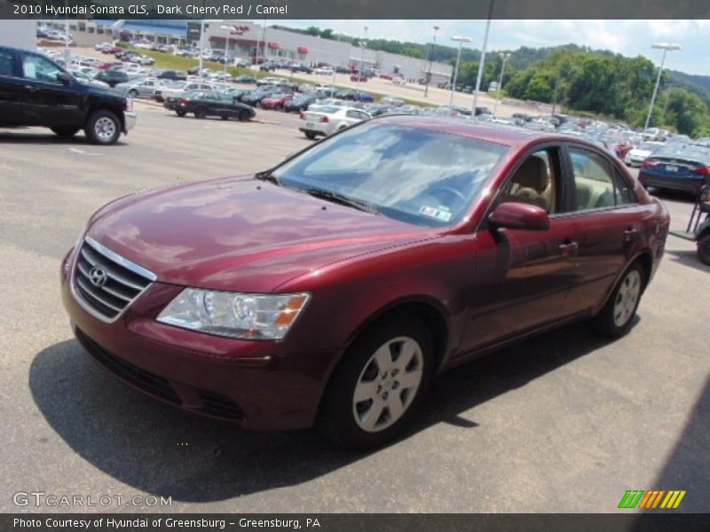 Dark Cherry Red / Camel 2010 Hyundai Sonata GLS