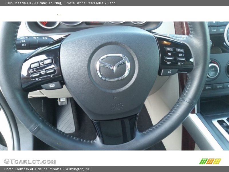 Crystal White Pearl Mica / Sand 2009 Mazda CX-9 Grand Touring