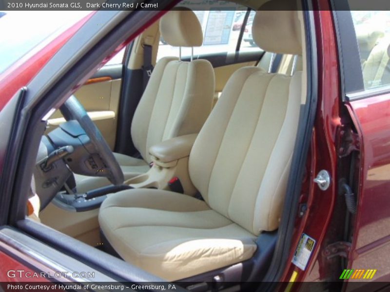 Dark Cherry Red / Camel 2010 Hyundai Sonata GLS