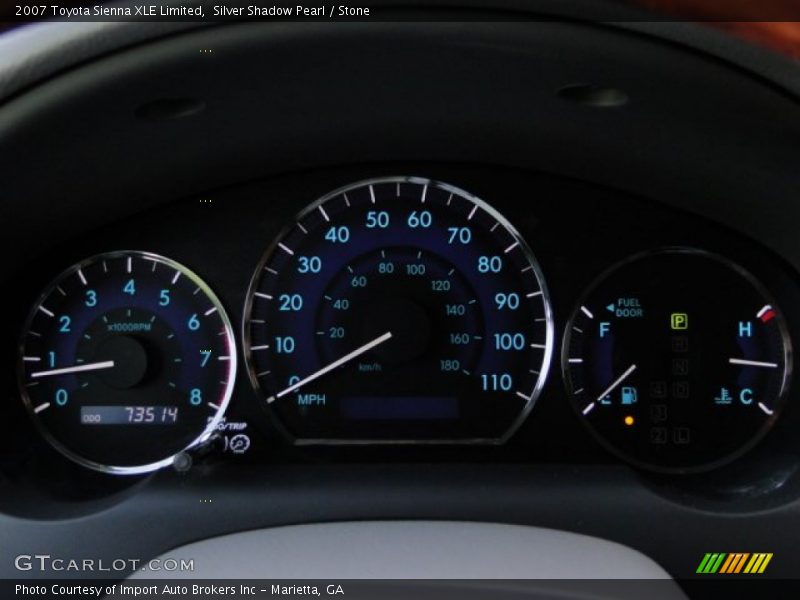 Silver Shadow Pearl / Stone 2007 Toyota Sienna XLE Limited