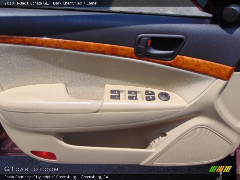 Dark Cherry Red / Camel 2010 Hyundai Sonata GLS