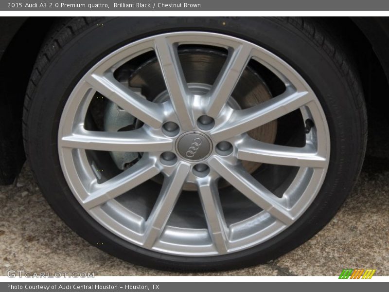 Brilliant Black / Chestnut Brown 2015 Audi A3 2.0 Premium quattro