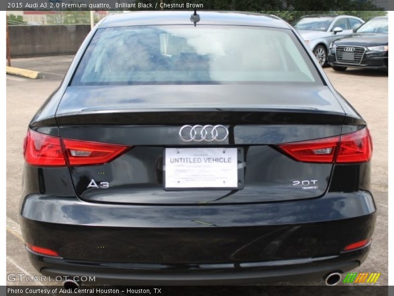 Brilliant Black / Chestnut Brown 2015 Audi A3 2.0 Premium quattro
