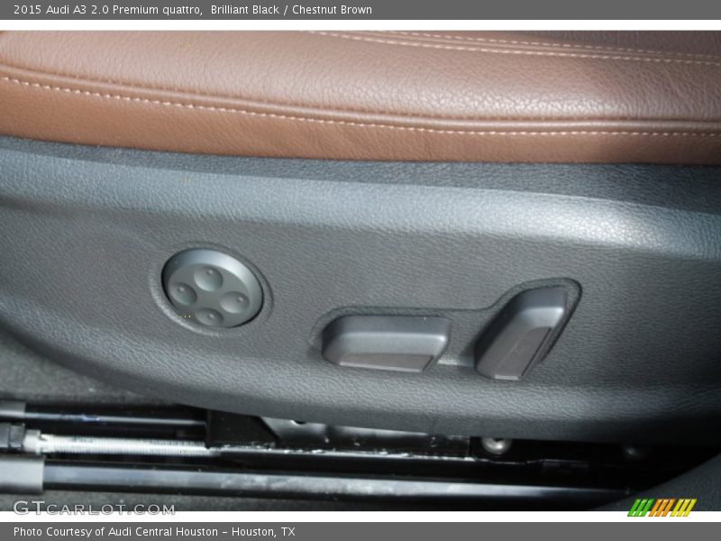 Brilliant Black / Chestnut Brown 2015 Audi A3 2.0 Premium quattro