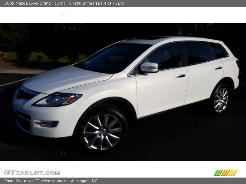 Crystal White Pearl Mica / Sand 2009 Mazda CX-9 Grand Touring