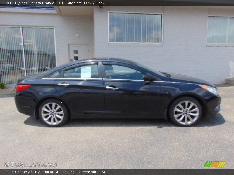 Midnight Black / Black 2011 Hyundai Sonata Limited 2.0T