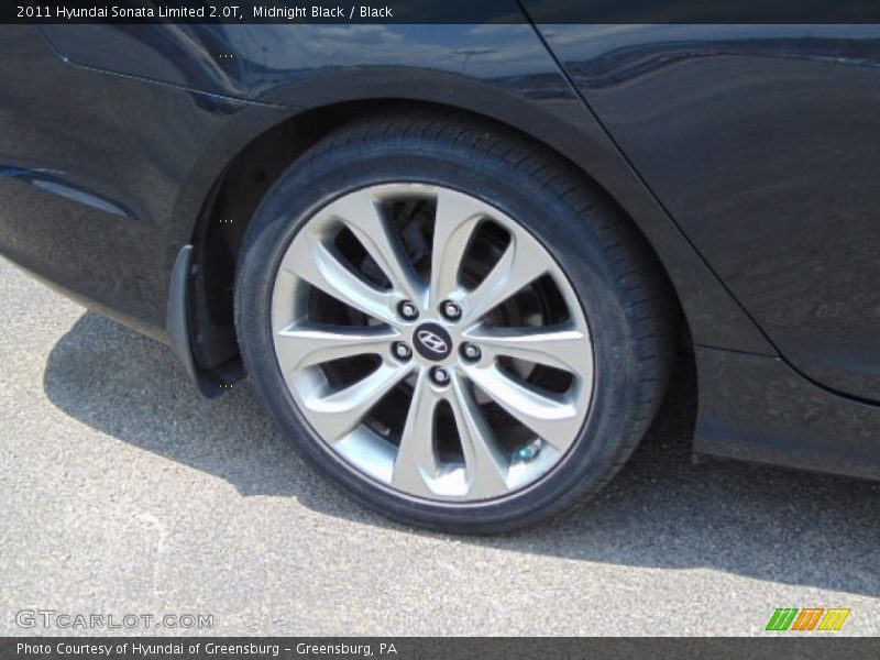 Midnight Black / Black 2011 Hyundai Sonata Limited 2.0T