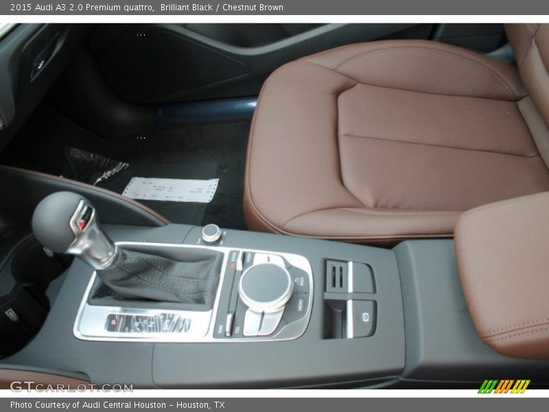 Brilliant Black / Chestnut Brown 2015 Audi A3 2.0 Premium quattro
