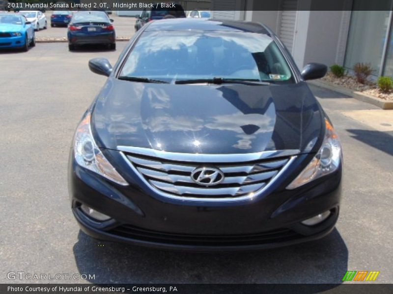 Midnight Black / Black 2011 Hyundai Sonata Limited 2.0T