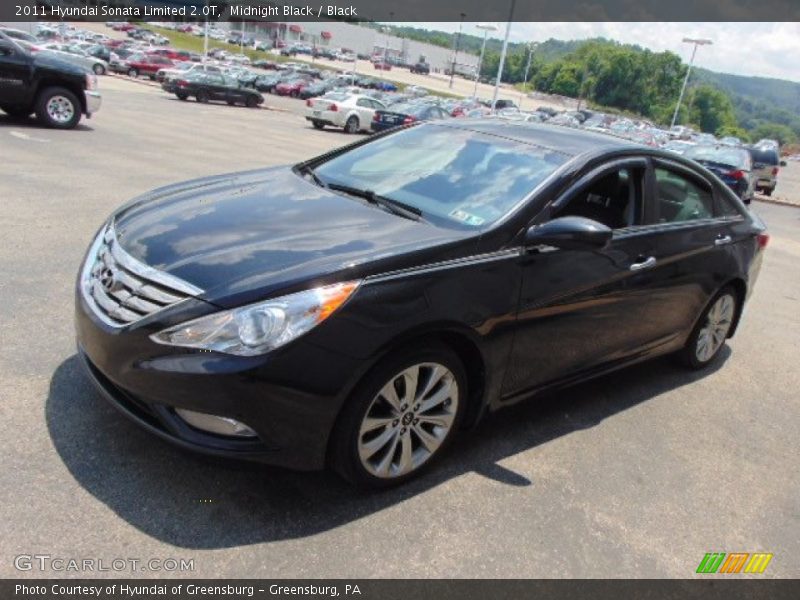 Midnight Black / Black 2011 Hyundai Sonata Limited 2.0T