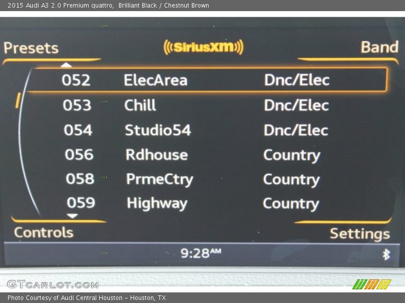 Brilliant Black / Chestnut Brown 2015 Audi A3 2.0 Premium quattro