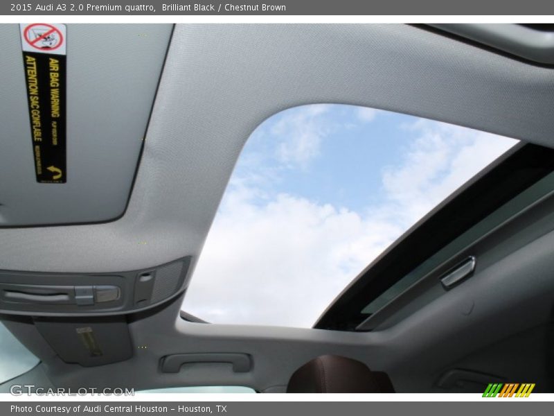 Brilliant Black / Chestnut Brown 2015 Audi A3 2.0 Premium quattro