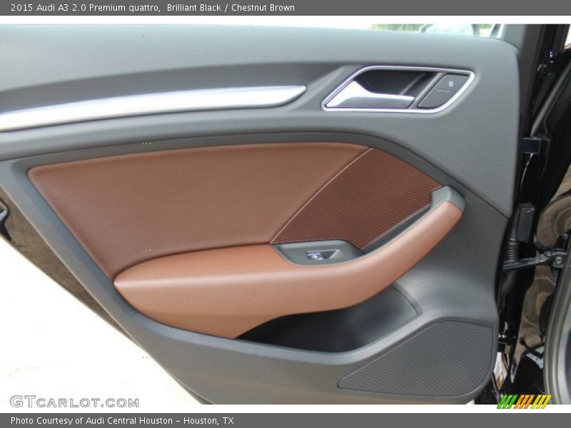 Brilliant Black / Chestnut Brown 2015 Audi A3 2.0 Premium quattro