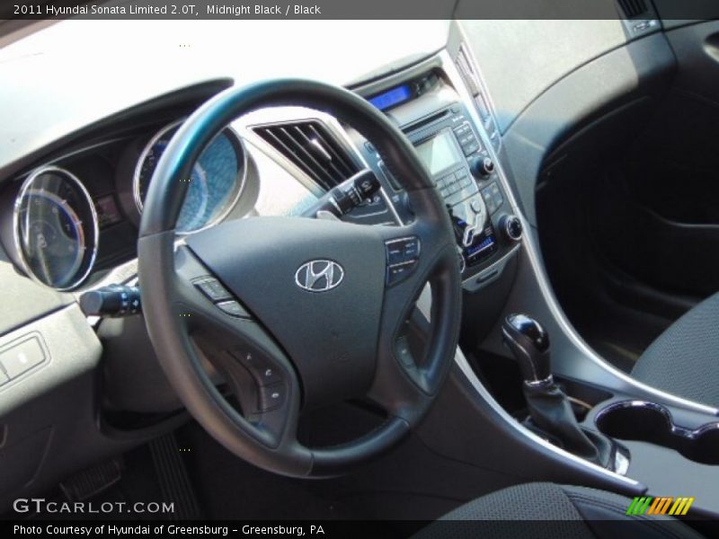 Midnight Black / Black 2011 Hyundai Sonata Limited 2.0T
