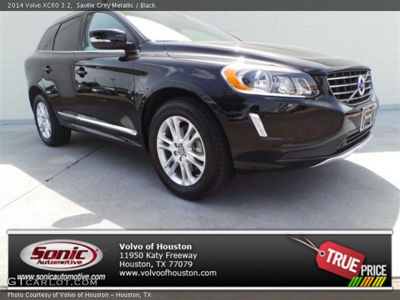 Saville Grey Metallic / Black 2014 Volvo XC60 3.2