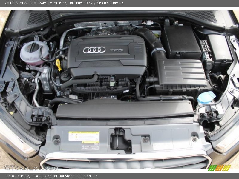 Brilliant Black / Chestnut Brown 2015 Audi A3 2.0 Premium quattro