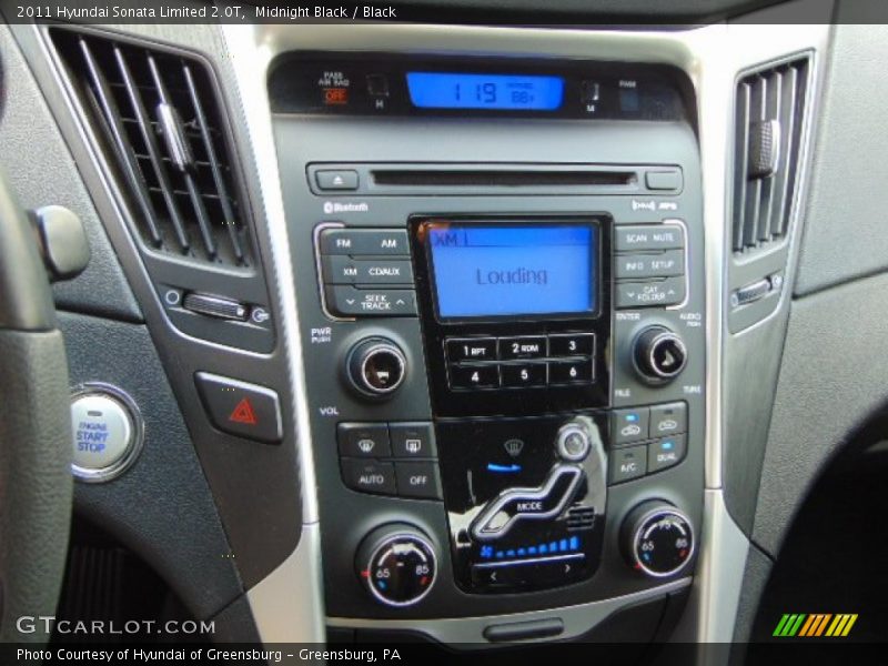 Midnight Black / Black 2011 Hyundai Sonata Limited 2.0T