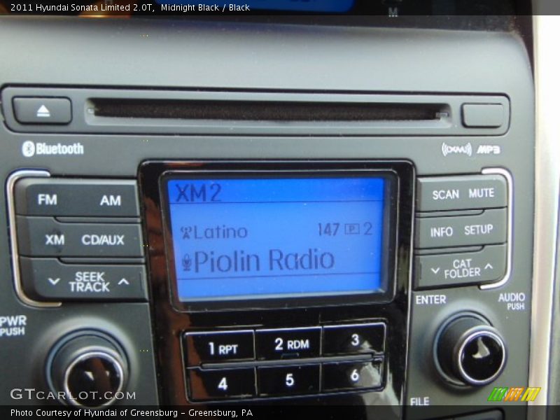Midnight Black / Black 2011 Hyundai Sonata Limited 2.0T