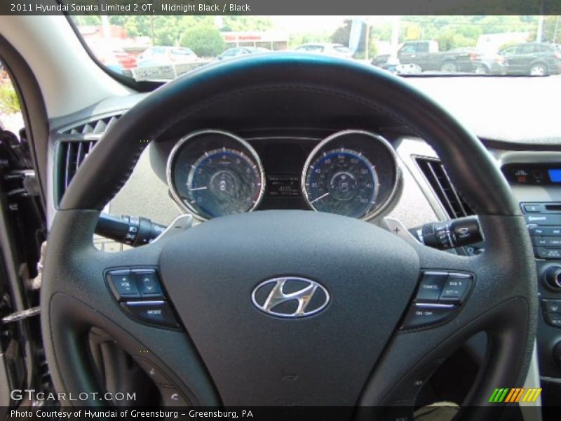 Midnight Black / Black 2011 Hyundai Sonata Limited 2.0T