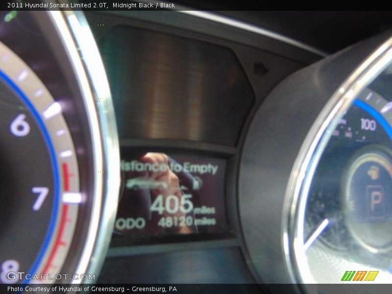 Midnight Black / Black 2011 Hyundai Sonata Limited 2.0T