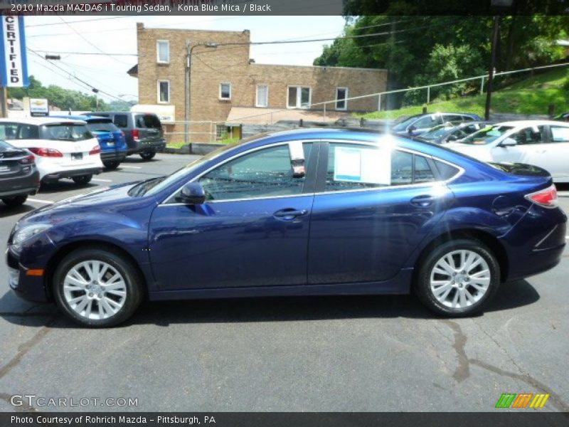 Kona Blue Mica / Black 2010 Mazda MAZDA6 i Touring Sedan