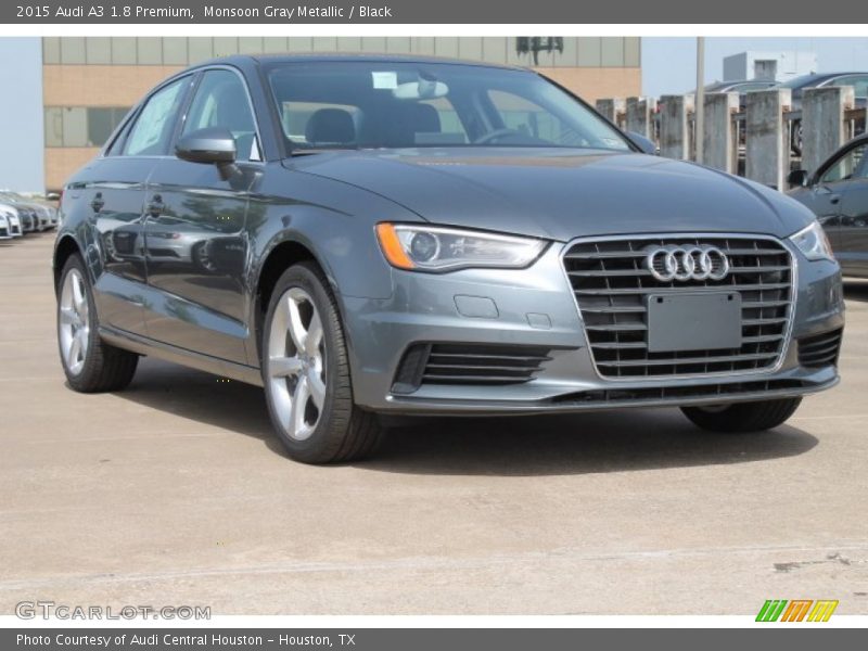 Monsoon Gray Metallic / Black 2015 Audi A3 1.8 Premium