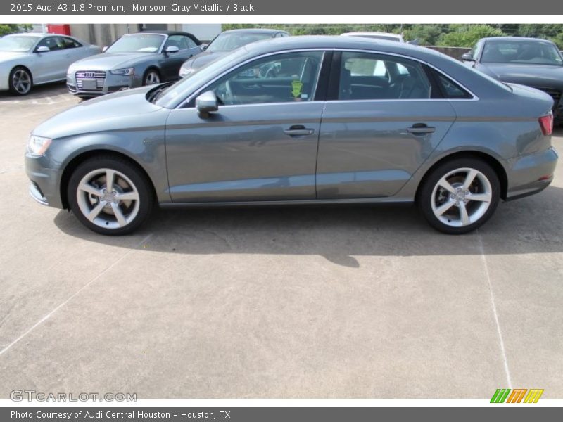 Monsoon Gray Metallic / Black 2015 Audi A3 1.8 Premium