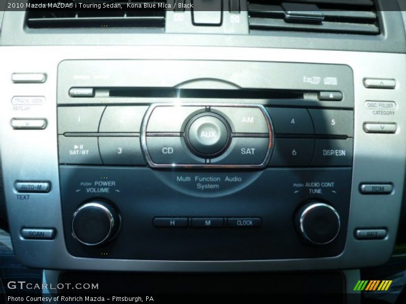 Kona Blue Mica / Black 2010 Mazda MAZDA6 i Touring Sedan
