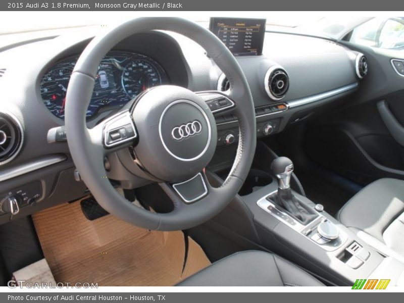 Monsoon Gray Metallic / Black 2015 Audi A3 1.8 Premium