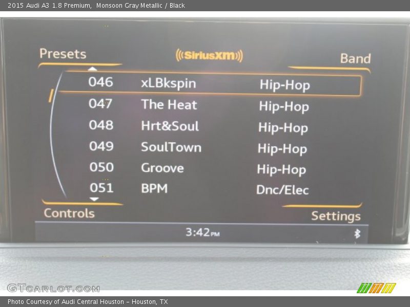 Monsoon Gray Metallic / Black 2015 Audi A3 1.8 Premium