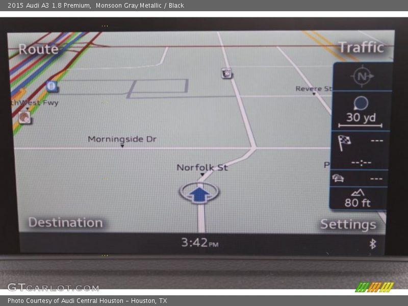 Monsoon Gray Metallic / Black 2015 Audi A3 1.8 Premium