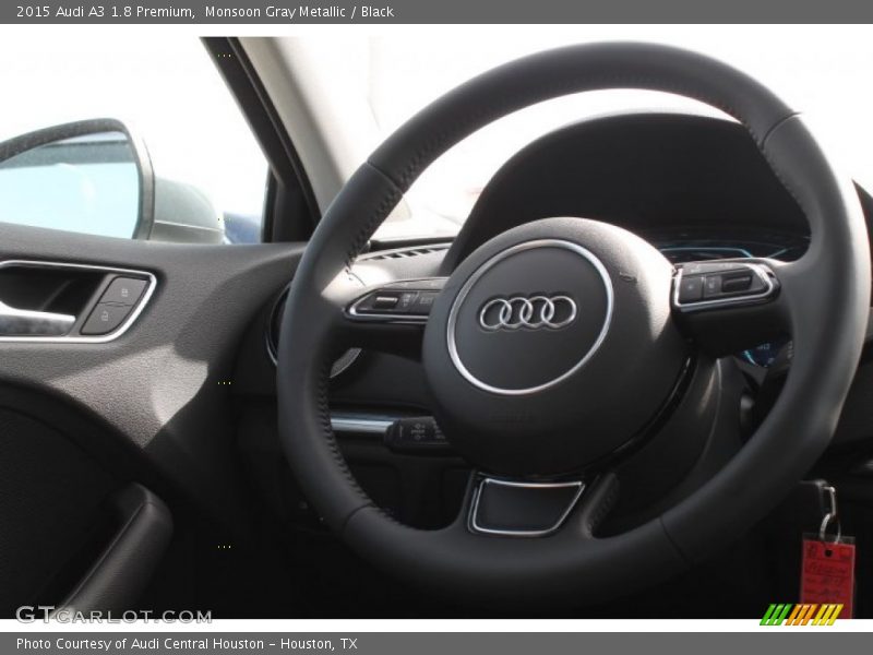 Monsoon Gray Metallic / Black 2015 Audi A3 1.8 Premium