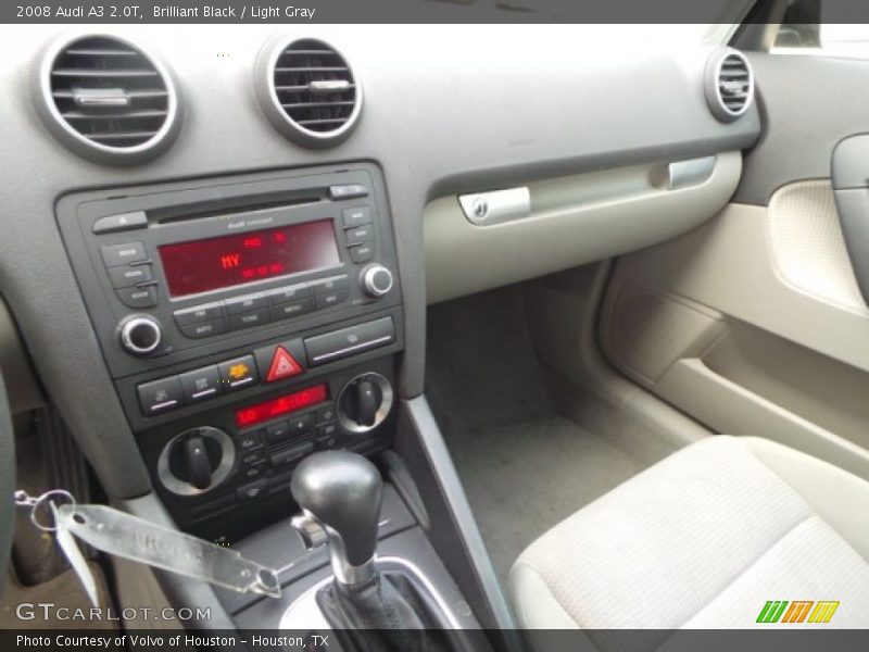 Brilliant Black / Light Gray 2008 Audi A3 2.0T