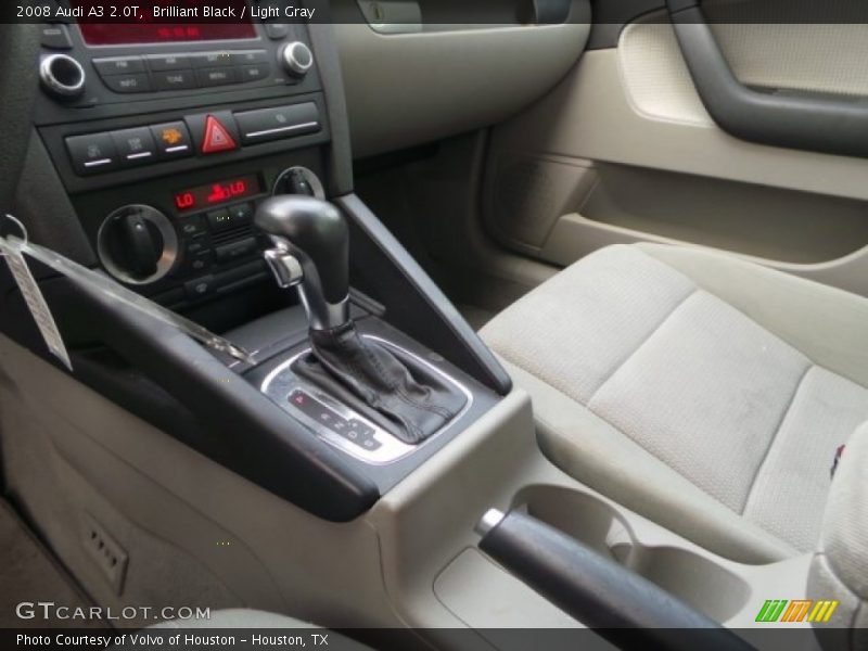 Brilliant Black / Light Gray 2008 Audi A3 2.0T