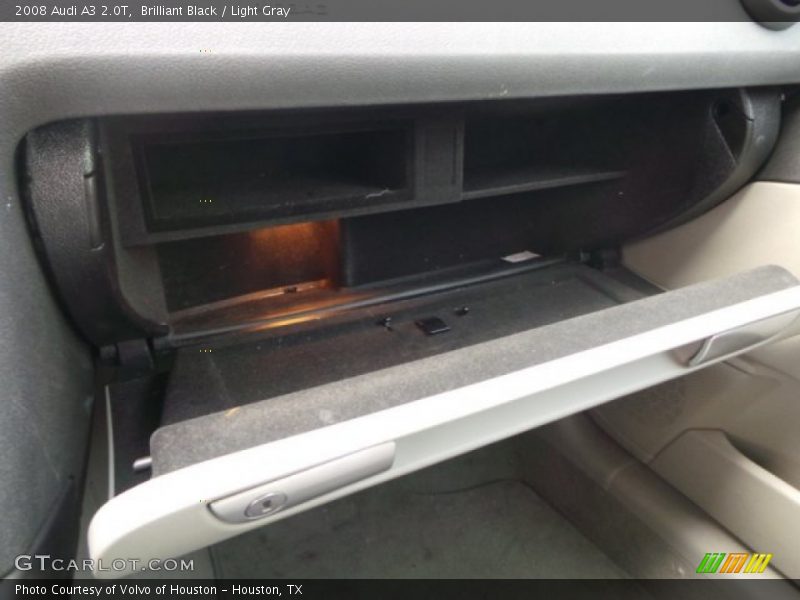 Brilliant Black / Light Gray 2008 Audi A3 2.0T