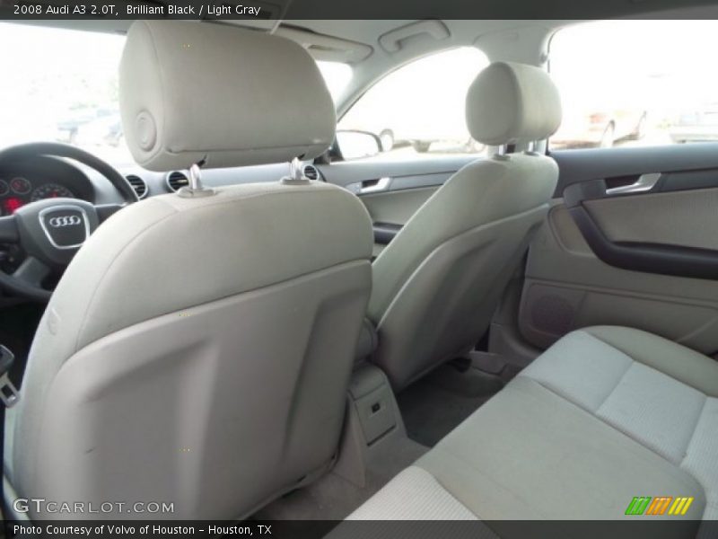 Brilliant Black / Light Gray 2008 Audi A3 2.0T