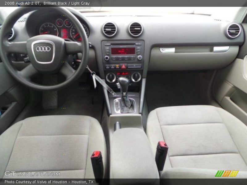 Brilliant Black / Light Gray 2008 Audi A3 2.0T