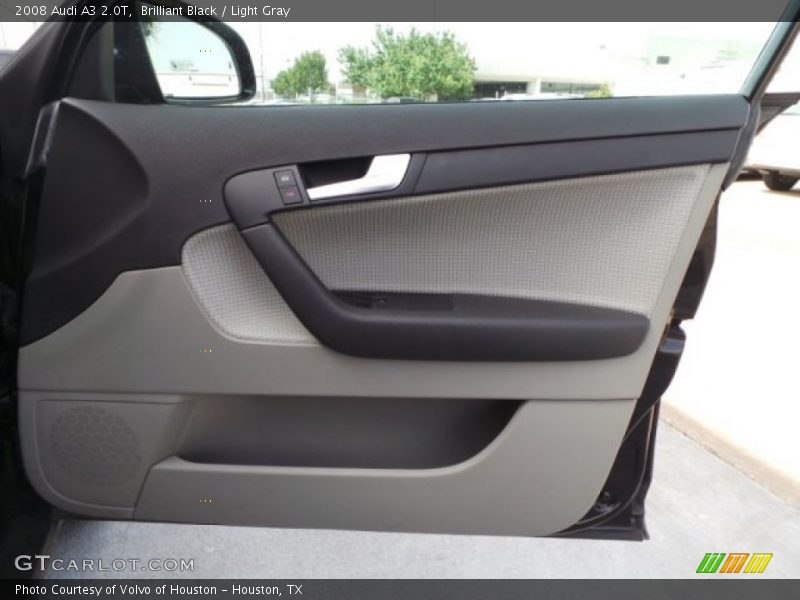 Brilliant Black / Light Gray 2008 Audi A3 2.0T