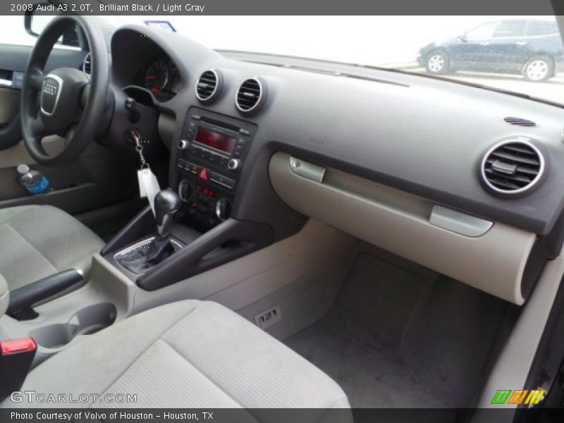 Brilliant Black / Light Gray 2008 Audi A3 2.0T