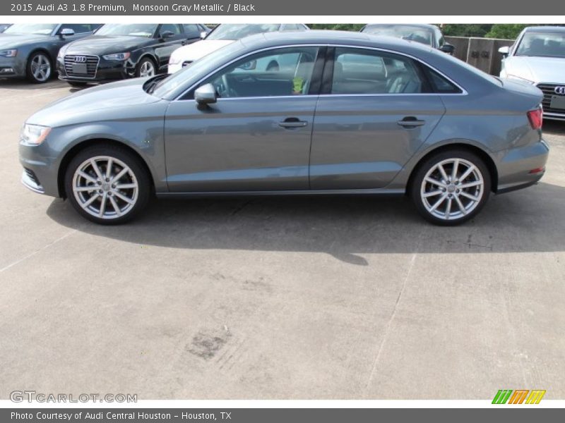 Monsoon Gray Metallic / Black 2015 Audi A3 1.8 Premium