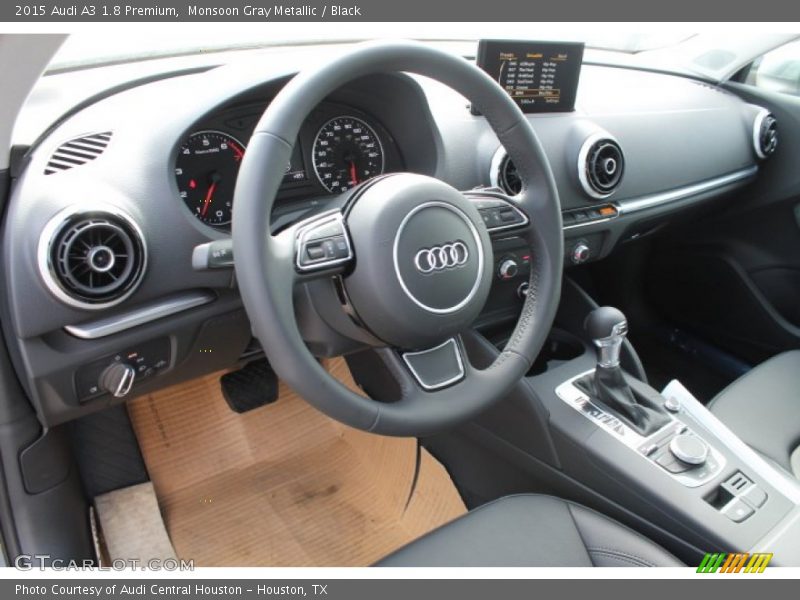 Monsoon Gray Metallic / Black 2015 Audi A3 1.8 Premium