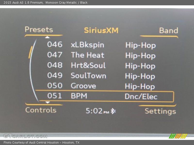 Monsoon Gray Metallic / Black 2015 Audi A3 1.8 Premium