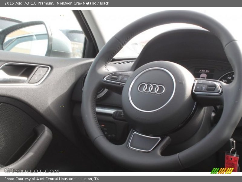 Monsoon Gray Metallic / Black 2015 Audi A3 1.8 Premium