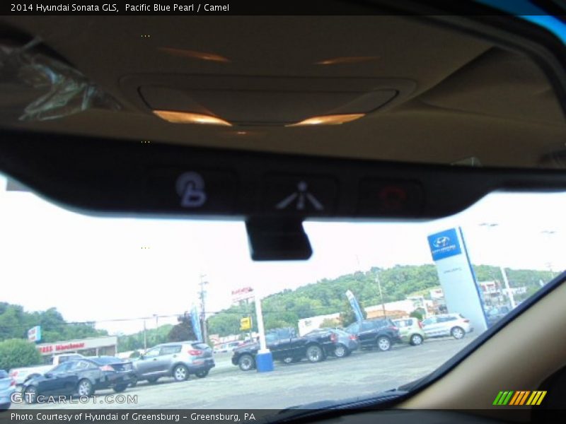 Pacific Blue Pearl / Camel 2014 Hyundai Sonata GLS